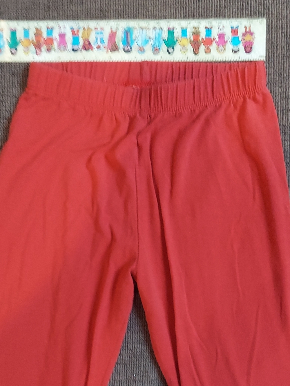 Disney Girls Red Elastic Waist Leggings